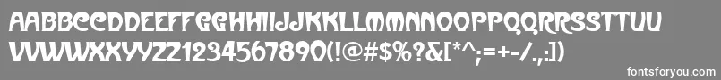 Шрифт MetroNouveau – белые шрифты на сером фоне