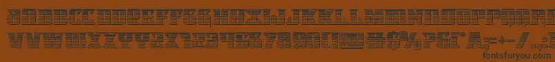 Lifeforcechrome Font – Black Fonts on Brown Background
