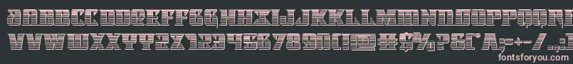 Lifeforcechrome Font – Pink Fonts on Black Background