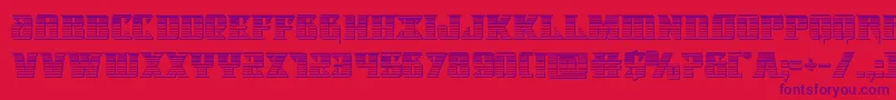Lifeforcechrome Font – Purple Fonts on Red Background
