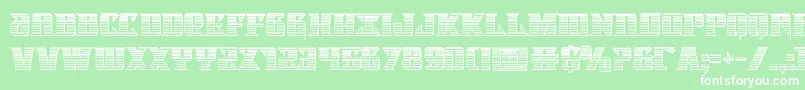 Lifeforcechrome Font – White Fonts on Green Background