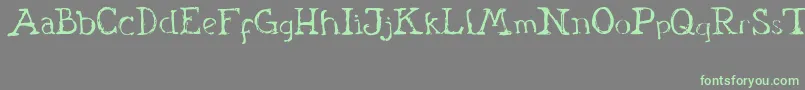 29DaysByMarsnev-Schriftart – Grüne Schriften auf grauem Hintergrund