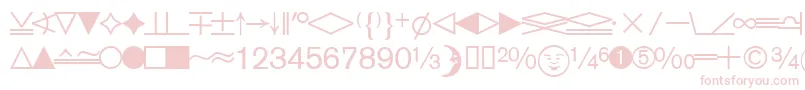 DatasymedbNormal Font – Pink Fonts on White Background