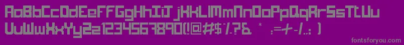 Шрифт Trompus – серые шрифты на фиолетовом фоне