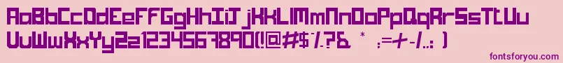 Trompus Font – Purple Fonts on Pink Background