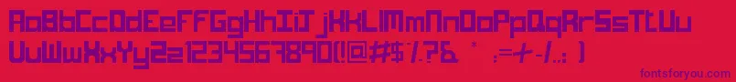 Trompus Font – Purple Fonts on Red Background