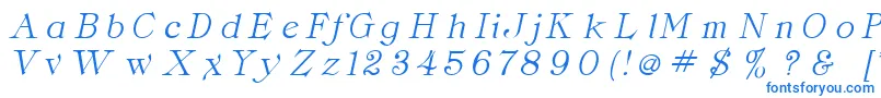 Fonte ClaritaItalic – fontes azuis