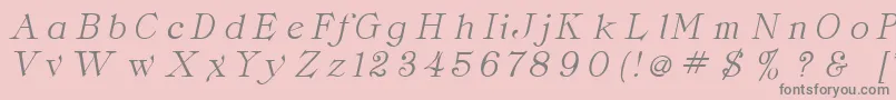 fuente ClaritaItalic – Fuentes Grises Sobre Fondo Rosa