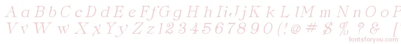 Fonte ClaritaItalic – fontes cor-de-rosa