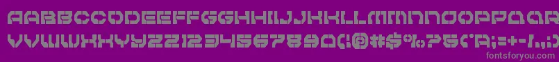 Pulsarclasscond Font – Gray Fonts on Purple Background