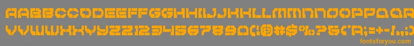 Pulsarclasscond Font – Orange Fonts on Gray Background