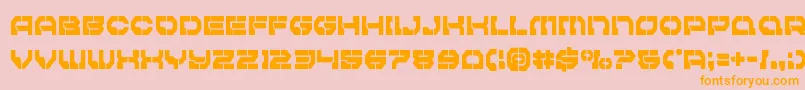 Pulsarclasscond Font – Orange Fonts on Pink Background
