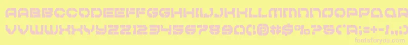 Police Pulsarclasscond – polices roses sur fond jaune