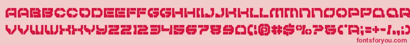 Pulsarclasscond Font – Red Fonts on Pink Background