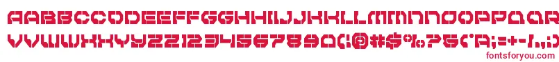 Шрифт Pulsarclasscond – красные шрифты