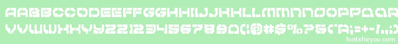 Pulsarclasscond Font – White Fonts on Green Background