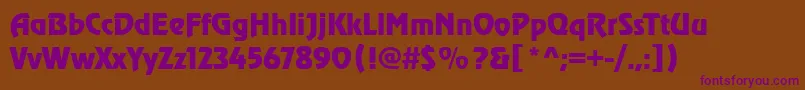 Шрифт OnstageRegular – фиолетовые шрифты на коричневом фоне