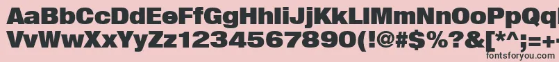 Heavenetica9pUblksh Font – Black Fonts on Pink Background