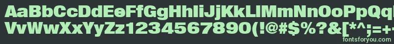 Heavenetica9pUblksh Font – Green Fonts on Black Background