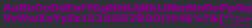 Heavenetica9pUblksh-fontti – violetit fontit mustalla taustalla
