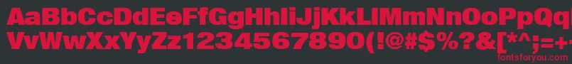 Heavenetica9pUblksh Font – Red Fonts on Black Background