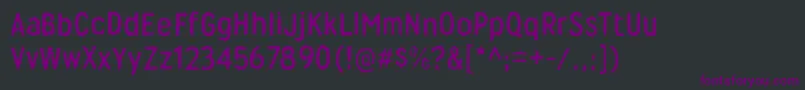 フォントWyverninkRegular – 黒い背景に紫のフォント