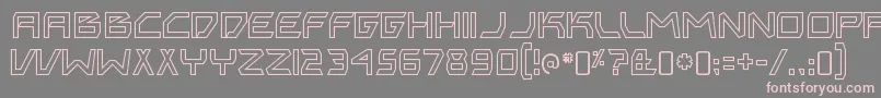 BitingmynailsoutlineRegular Font – Pink Fonts on Gray Background