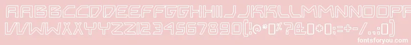 BitingmynailsoutlineRegular Font – White Fonts on Pink Background