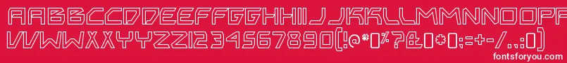 BitingmynailsoutlineRegular Font – White Fonts on Red Background