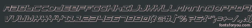 StuntmanShadowItalic Font – Pink Fonts on Black Background