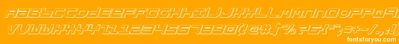 StuntmanShadowItalic Font – White Fonts on Orange Background