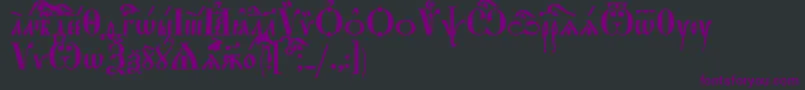 StarouspenskayaIeucs Font – Purple Fonts on Black Background