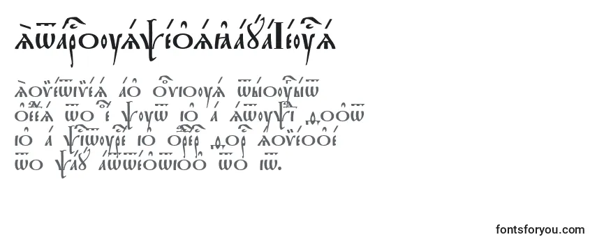 Шрифт StarouspenskayaIeucs