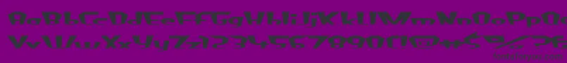 フォントFluorideBeings – 紫の背景に黒い文字