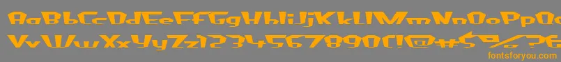 FluorideBeings Font – Orange Fonts on Gray Background