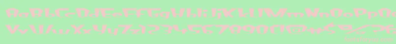 FluorideBeings Font – Pink Fonts on Green Background