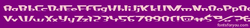 FluorideBeings Font – Pink Fonts on Purple Background