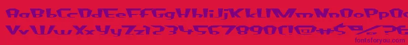 FluorideBeings Font – Purple Fonts on Red Background