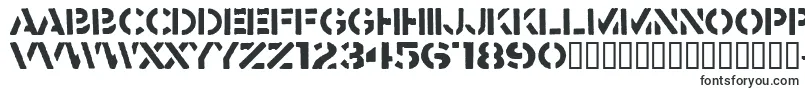 Шрифт Crass – трафаретные шрифты