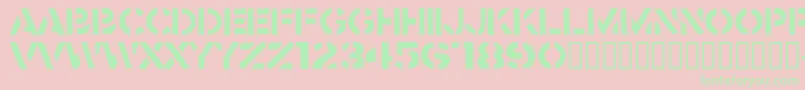 Crass Font – Green Fonts on Pink Background