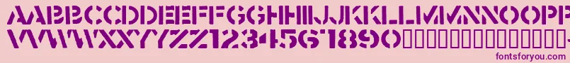Crass Font – Purple Fonts on Pink Background