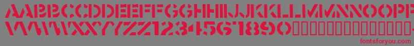 Crass Font – Red Fonts on Gray Background