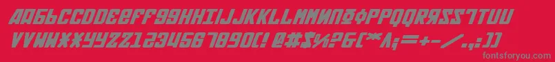 Soviet2bei Font – Gray Fonts on Red Background