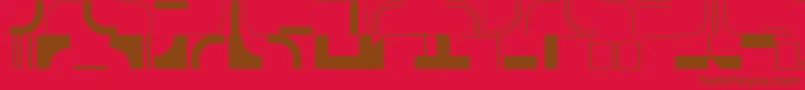 InfractionsskRegular Font – Brown Fonts on Red Background