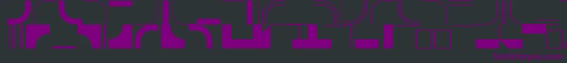 InfractionsskRegular Font – Purple Fonts on Black Background