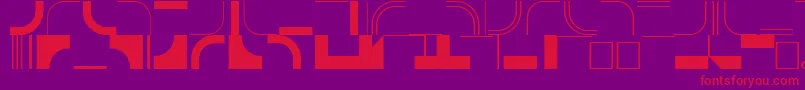 InfractionsskRegular Font – Red Fonts on Purple Background