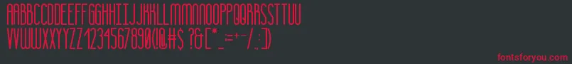 Thelategatsby-Schriftart – Rote Schriften auf schwarzem Hintergrund