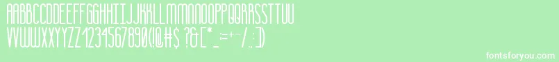 Thelategatsby-Schriftart – Weiße Schriften auf grünem Hintergrund