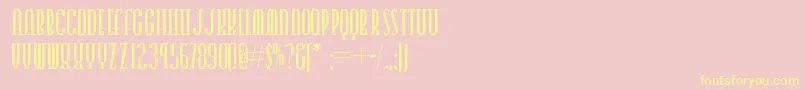 Pointswestnf Font – Yellow Fonts on Pink Background