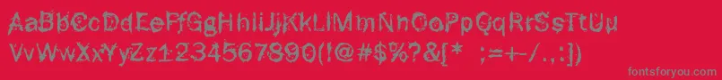 FRottenFont Font – Gray Fonts on Red Background